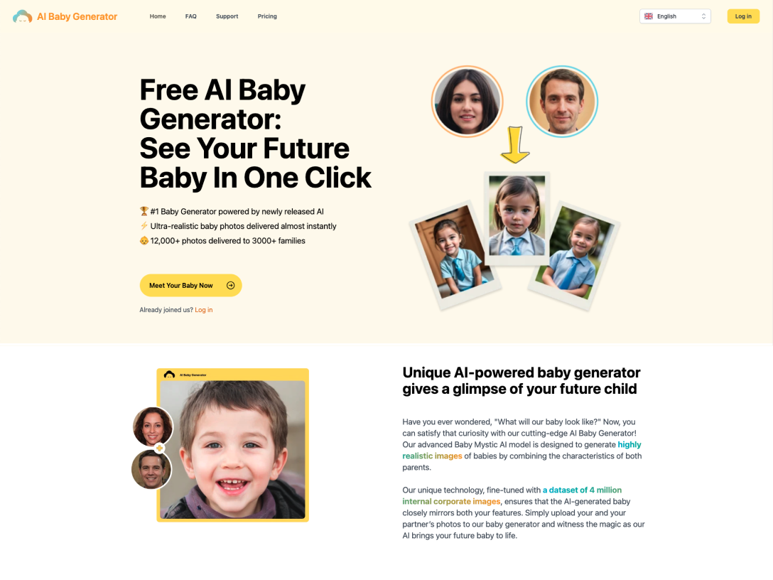 Free AI Baby Generator - Reveal Your Future Baby’s Face In Seconds
