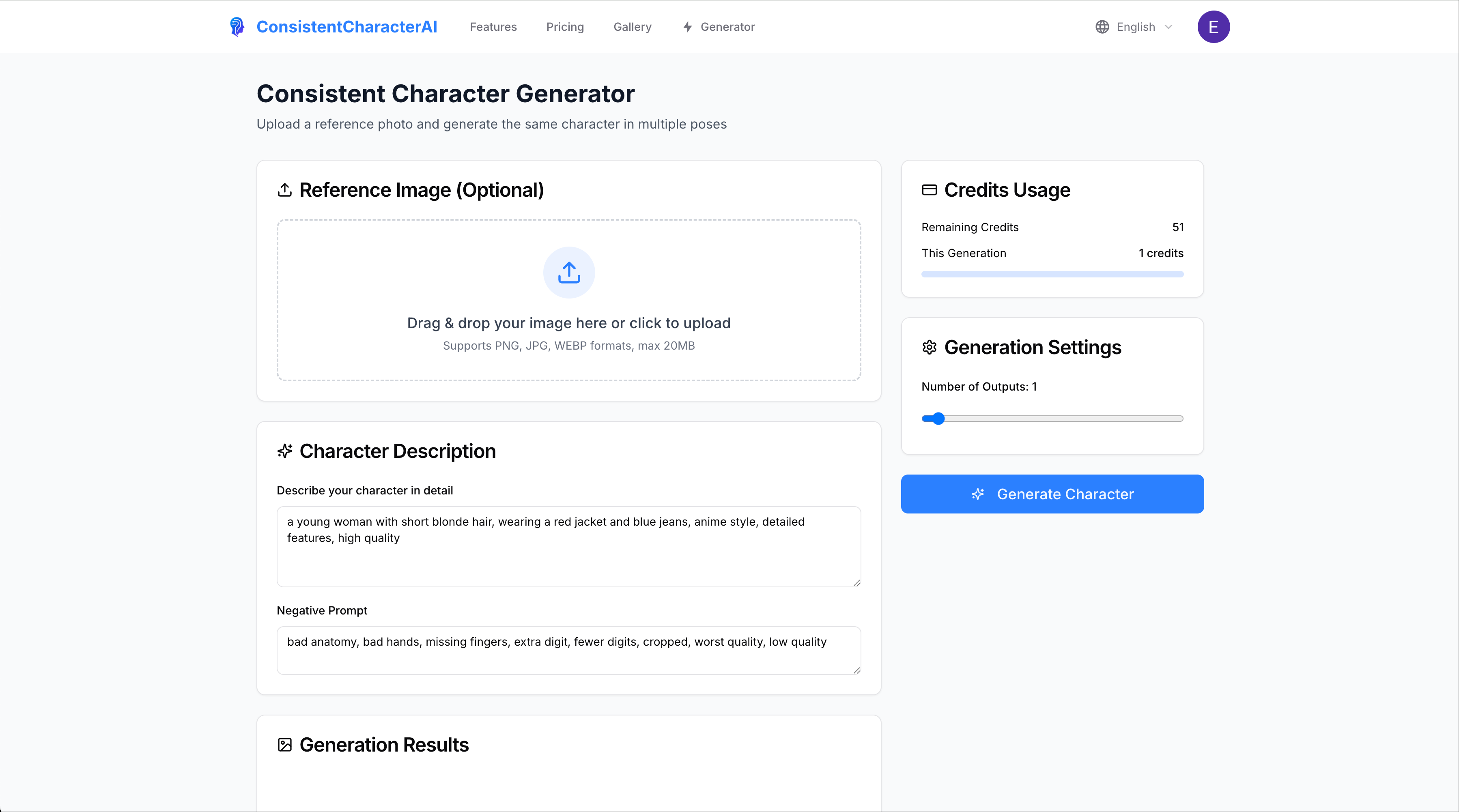 Generate Consistent Characters from a Single Photo