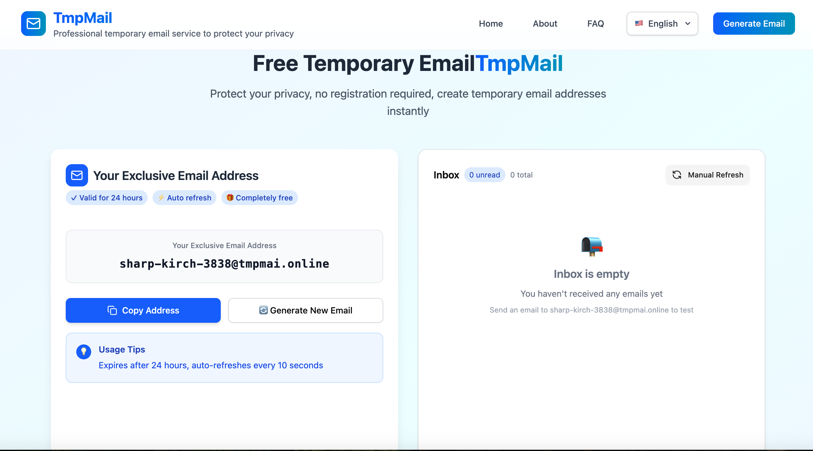 Protect Your Privacy with TmpMail - Free Temporary Email Service