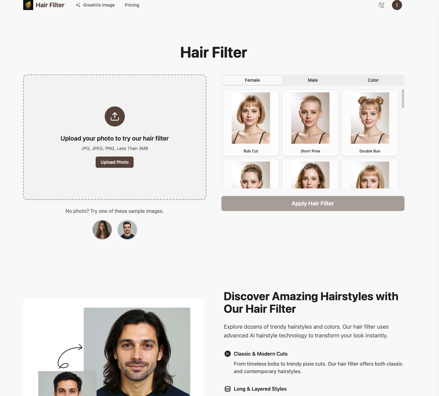 Transform Your Look with Advanced Hair Filter Technology