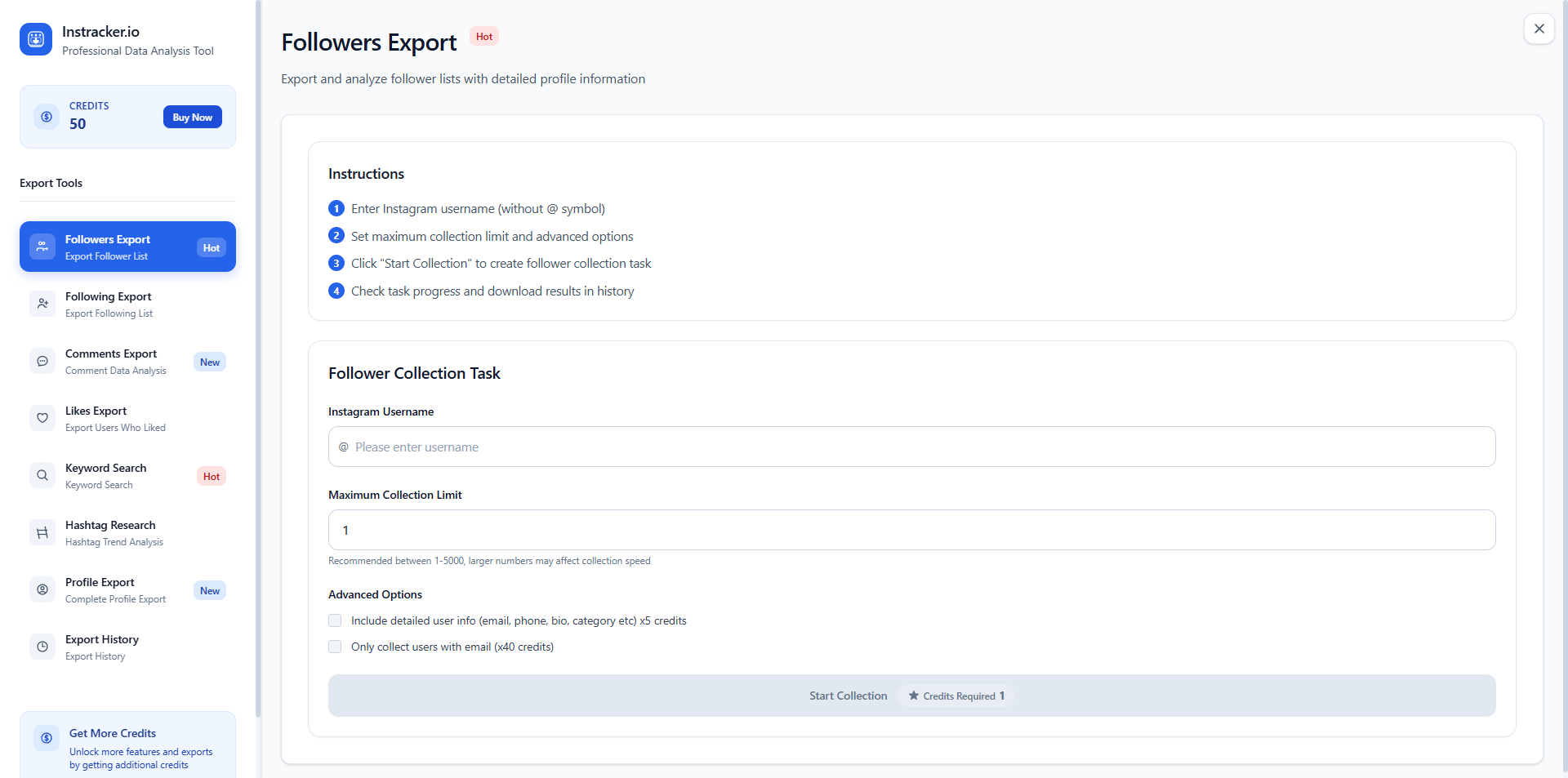 Export Instagram Followers, Following & Engagement Data