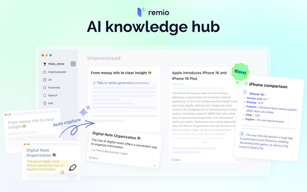 Revolutionize Your Note-Taking with remio AI Noter Taker