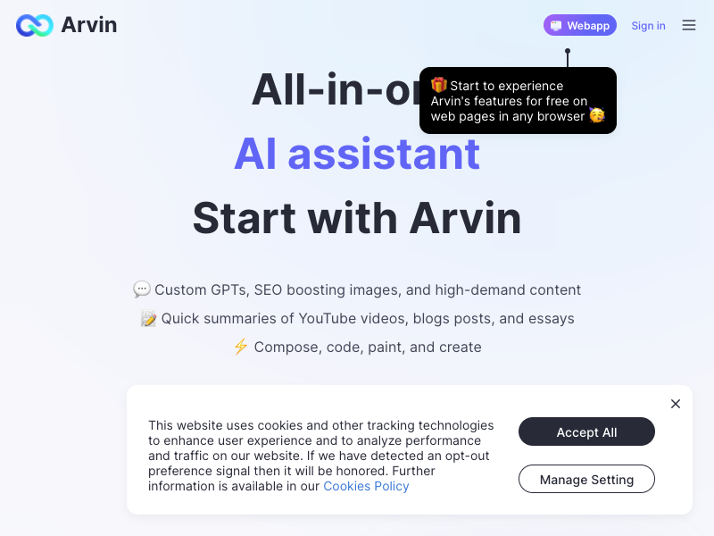 Arvin - AI Assistant