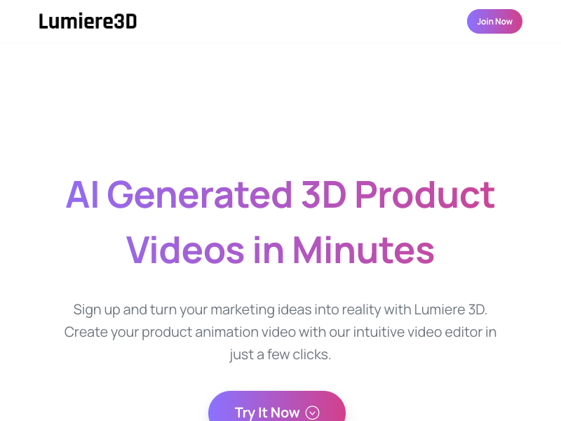 Lumiere3D - Cinematic 3D Product Videos