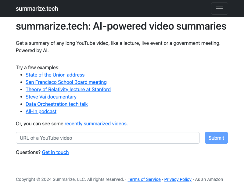 summarize.tech